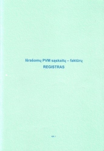 Išrašomų PVM sąskaitų faktūrų registras, A4 (48)  0720-061