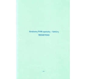 Išrašomų PVM sąskaitų faktūrų registras, A4 (48)  0720-061