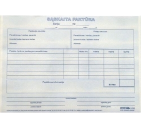 Sąskaita faktūra, A5, 2x50  0720-042