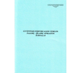 Gyventojų individualios veiklos pajamų-išlaidų apskaitos žurnalas, A4 (24)  0720-064