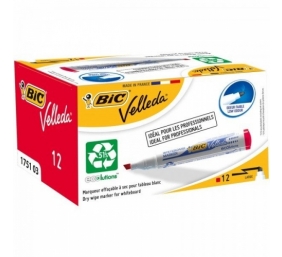 Bic Žymeklis baltai lentai Velleda, 3.7-5.5 mm, kirsta galvutė, raudonas 1 vnt.