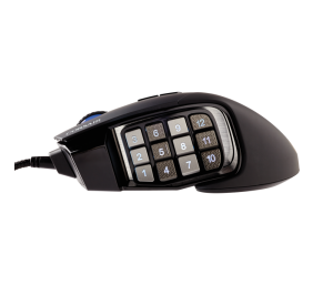Corsair | SCIMITAR RGB ELITE | Wired | Optical | Gaming Mouse | Black | Yes