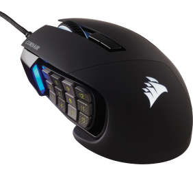 Corsair | SCIMITAR RGB ELITE | Wired | Optical | Gaming Mouse | Black | Yes
