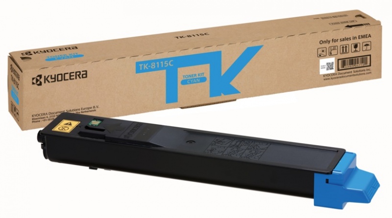 Kyocera TK-8115C Lazerinė kasetė, Žydra