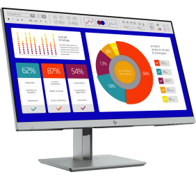 HP EliteDisplay E243p Monitor - DEMO - 23.8" 1920x1080 Full HD Privacy AG, IPS, DisplayPort/HDMI/VGA, 2x USB 3.0, height adjustable, 3 years