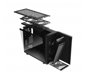 Fractal Design | Define 7 TG Dark Tint | Side window | Black | E-ATX | Power supply included No | ATX