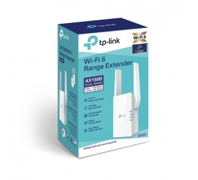TP-Link RE505X Wi-Fi Tinklo kartotuvas 10, 100, 1000 Mbit/s, Balta