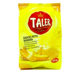 Traškučiai Taler bananų skonio, 20 pak. po 135 g 