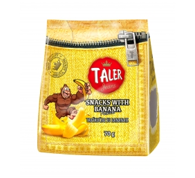 Traškučiai Taler bananų skonio, 36 pak. po 70 g 