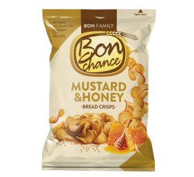 Duonos traškučiai "Bon chance" garstyčių ir medaus skonio, 12 pak. po 120g 