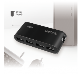 Logilink | USB 2.0 Hub-4 port whit power adapter