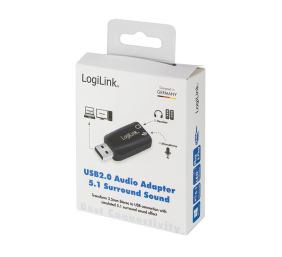 Logilink | USB Audio adapter, 5.1 sound effect