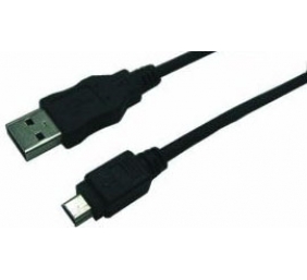 Logilink | USB MINI-B 5-pin 180 Cert 1.8m | USB-A to mini-USB Mini-USB B | USB A