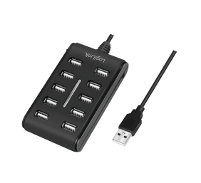 Logilink | USB Hub 10-Port USB2.0 with power adapter 3.5A | UA0125