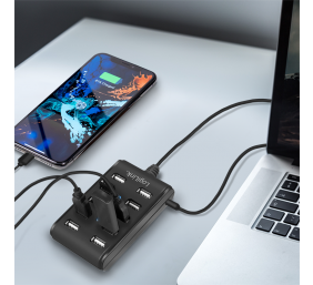 Logilink | USB Hub 10-Port USB2.0 with power adapter 3.5A | UA0125