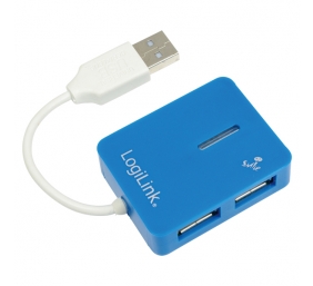 Logilink | USB 2.0 Hub 4-Port, Smile, Blue