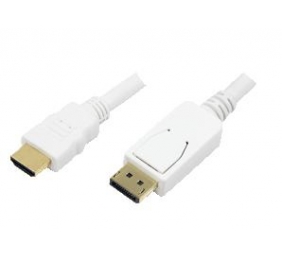 Logilink | White | Cable DisplayPort to HDMI | DP to HDMI | 2 m