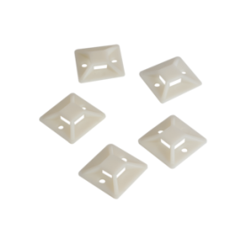 Cable Tie Mounts 28x28 mm | KAB0044 | Adhesive base for cable ties. For the structured laying of cables or hoses.