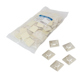 Cable Tie Mounts 28x28 mm | KAB0044 | Adhesive base for cable ties. For the structured laying of cables or hoses.