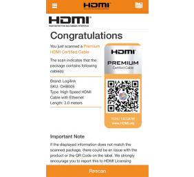 Logilink | Premium HDMI Cable for Ultra HD | Black | HDMI male (type A) | HDMI male (type A) | HDMI to HDMI | 3 m
