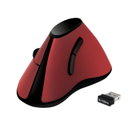 Logilink | Ergonomic Vertical Mouse | ID0159 | Optical | Wireless | Red