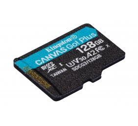 Kingston | microSD | Canvas Go! Plus | 128 GB | MicroSD | Flash memory class 10 | SD Adapter