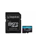 Kingston | microSD Memory Card | Canvas Go! Plus | 512 GB | microSDHC/SDXC | Flash memory class 10