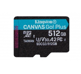 Kingston | microSD Memory Card | Canvas Go! Plus | 512 GB | microSDHC/SDXC | Flash memory class 10