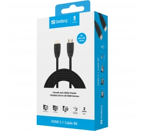 SANDBERG HDMI 2.1 Cable 8K 2m