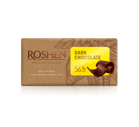 Juodasis šokoladas 56% Roshen, 22 pak. po 90g 