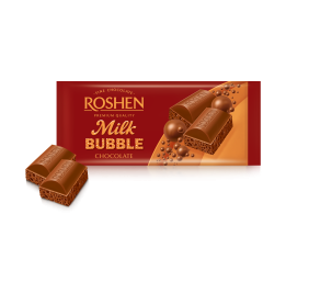 Porėtas pieniškas šokoladas Roshen, 20 pak. po 80g 