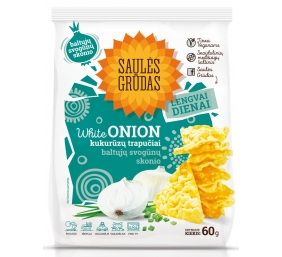 Kukurūzų trapučiai baltųjų svogunų skonio "Saulės grūdas", 14 vnt. po 60g 