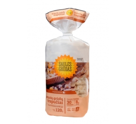 4 Grūdų trapučiai "Saulės grūdas", 18 pak. po 120g 