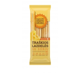 Traškios lazdelės su sūriu "Saulės grūdas", 14 pak. po 125g 