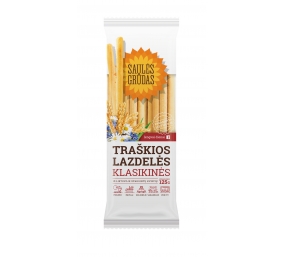 Klasikinės traškios lazdelės "Saulės grūdas", 14 pak. po 125g 