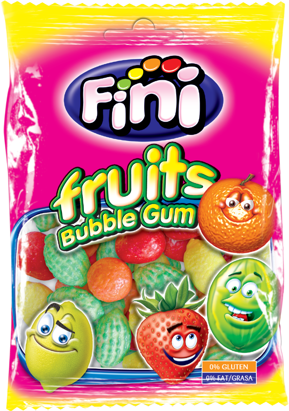 Įvairių vaisių skonių kramtomoji guma Fini boom, 12 pak. po 90g 