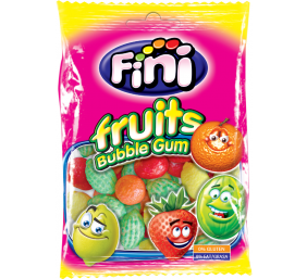 Įvairių vaisių skonių kramtomoji guma Fini boom, 12 pak. po 90g 