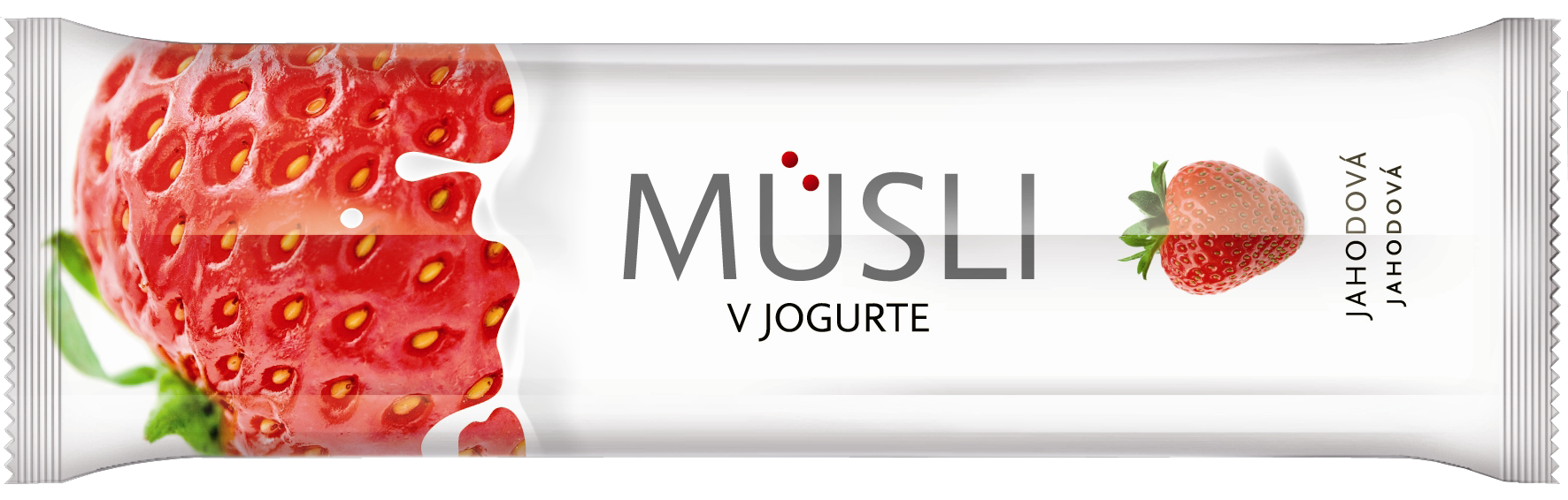 Javainis su braškėmis ir jogurtiniu glaistu, 32 pak. po 30g 