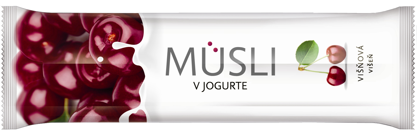 Javainis su vyšniomis ir jogurtiniu glaistu, 32 pak. po 30g 