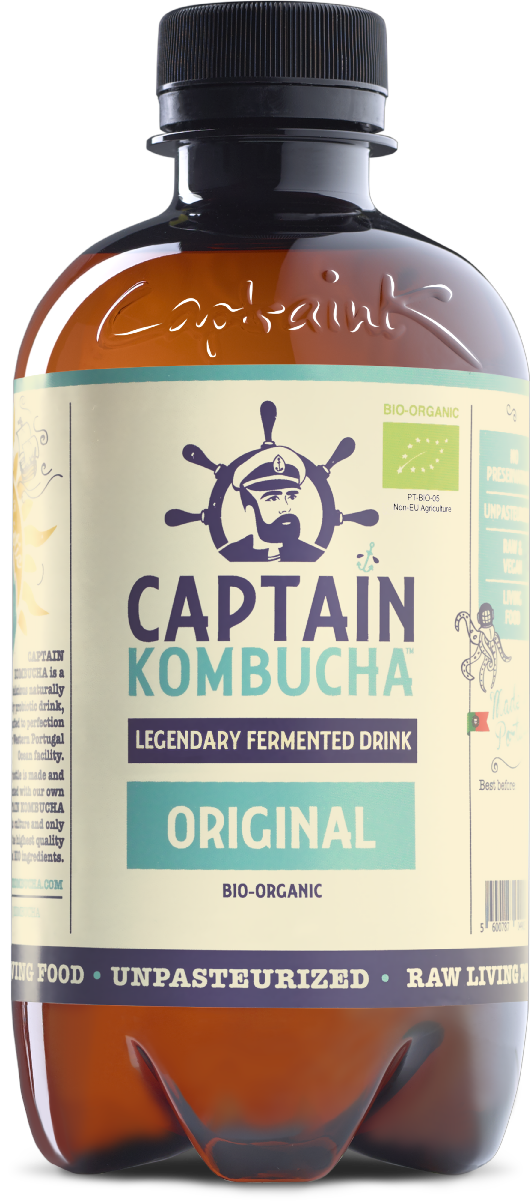 Gėrimas "Captain Kombucha Original", 400ML (pakuotėje 12 vnt.)