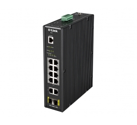 D-LINK DIS-200G-12PS L2 Managed Industrial Switch with 10 10/100/1000Base-T and 2 1000Base-X SFP ports | D-Link | Switch | DIS-200G-12PS | Managed L2 | Wall mountable | 60 month(s)