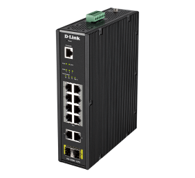 D-LINK DIS-200G-12PS L2 Managed Industrial Switch with 10 10/100/1000Base-T and 2 1000Base-X SFP ports | D-Link | Switch | DIS-200G-12PS | Managed L2 | Wall mountable | 60 month(s)