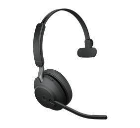Jabra Evolve2 65 MS Mono Link390a Belaidės ausinės, Bluetooth, USB-A, Juoda