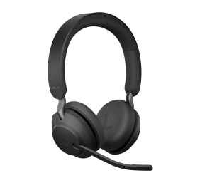 Jabra Evolve2 65 UC Stereo Link380c Belaidės ausinės, Bluetooth USB-C, Juoda