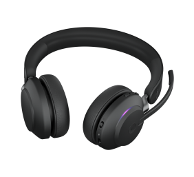 Jabra Evolve2 65 MS Stereo Belaidės ausinės, Bluetooth, USB-C, Juoda