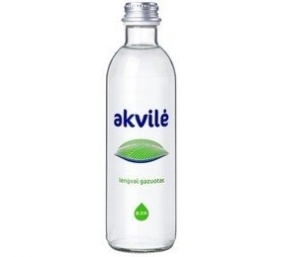 Mineralinis vanduo Akvilė, gazuotas, stikle, 0.33 l  (15vnt.)(kaina nurodyta su užstatu už tarą)
