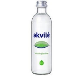 Mineralinis vanduo Akvilė, gazuotas, stikle, 0.33 l  (15vnt.)(kaina nurodyta su užstatu už tarą)