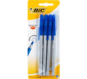 BIC Tušinukai ROUND STIC EXACT 0.8 mm, mėlyni, 4 vnt. rinkinys 408067