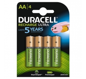 Duracell AA/HR6 2500 mAh Rechargeable Accu Stay Charged Ni-MH 4 pc(s)