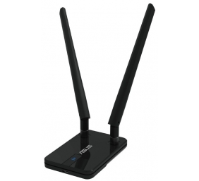 Asus USB-N14 Wireless-N300 USB Adapter with Dual detachable 5dBi high-gain antenna